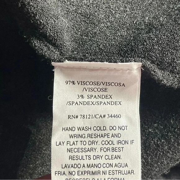 Eileen Fisher Mock Neck Viscose Jersey Italian Yarn Turtleneck Top Women Size M - Picture 7 of 7